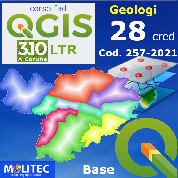 QGIS pratico e i SIT per la Geologia con mappe web Base  28 ore – 28 crediti -2021 