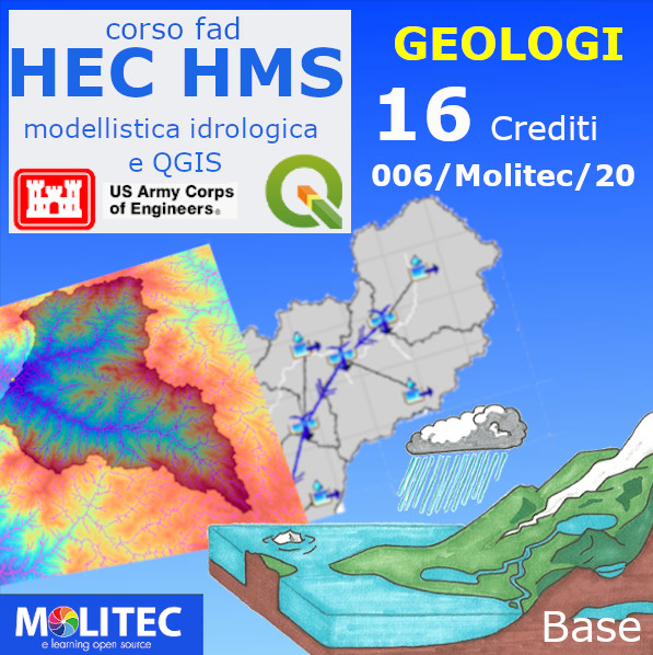 Modellistica Idrologica con HEC HMS e applicazioni di QGIS - 16 ore - Base